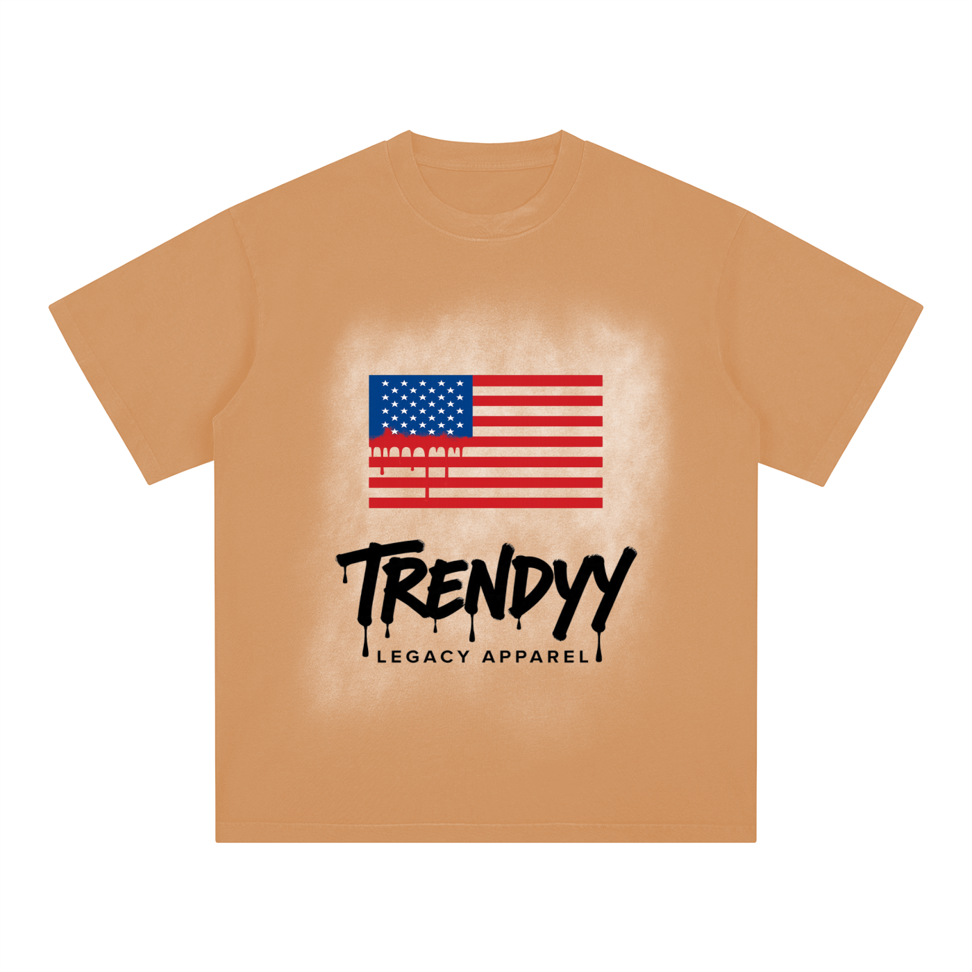 TLA “MATA” Square Patch Monkey Washed T-Shirt