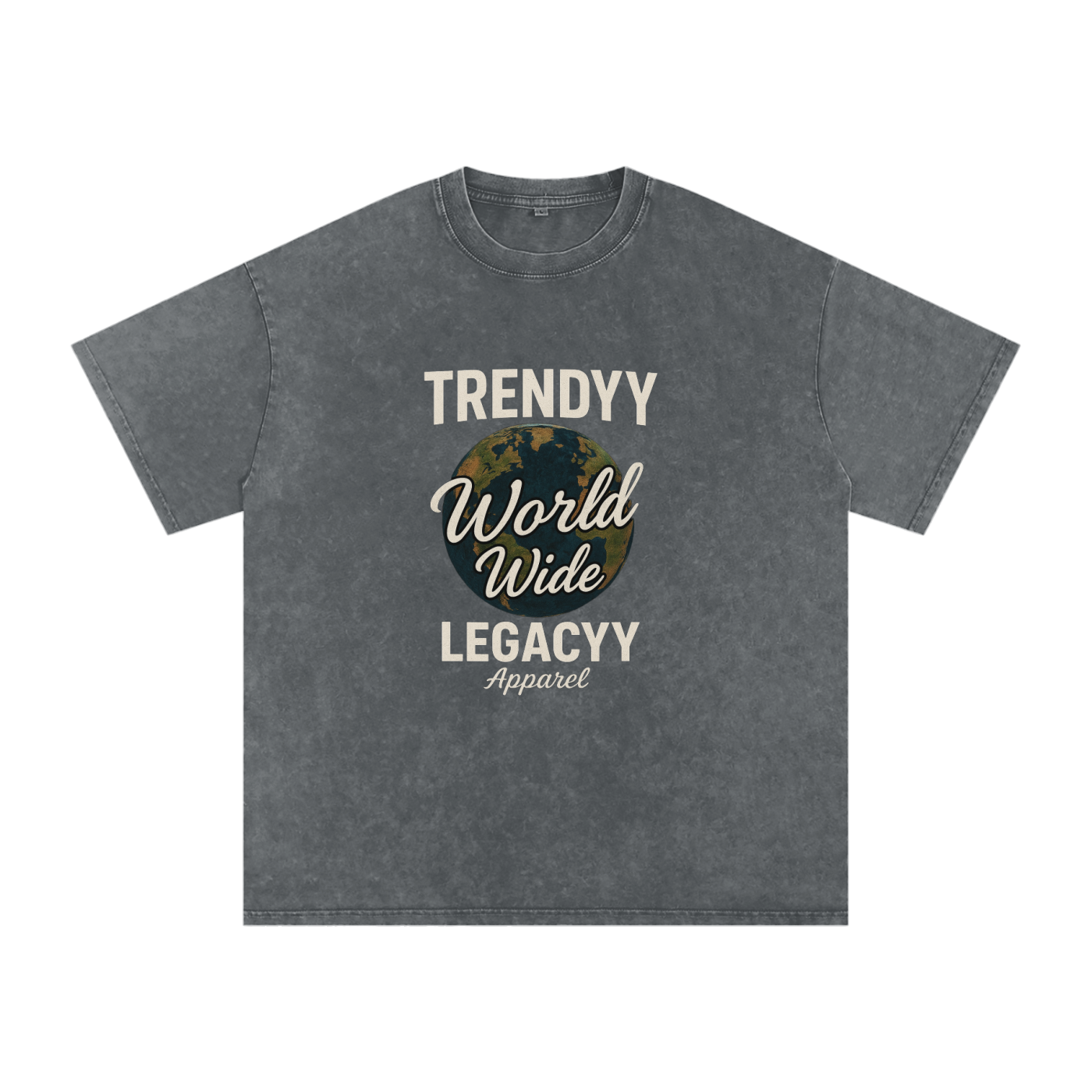 TLA “WorldWide” Snow Washed Oversized Cotton T-Shirt