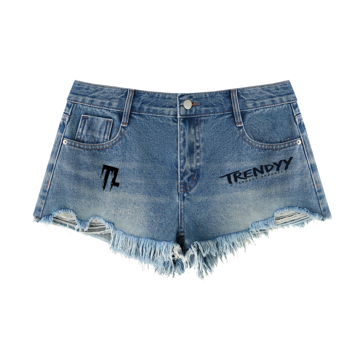 TLA Women's Vintage Wash Raw Hem Denim Shorts
