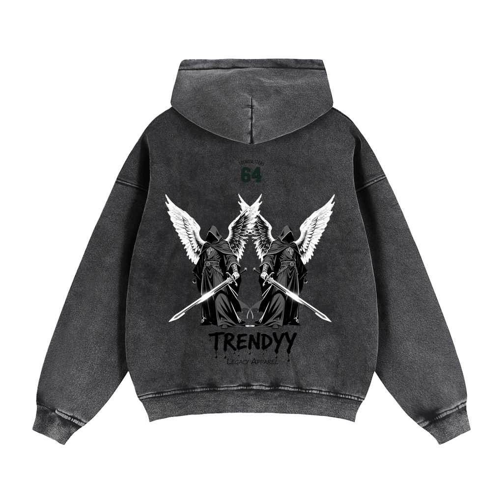 TLA “DeathWings” Zip Boxy Fleece Hoodie