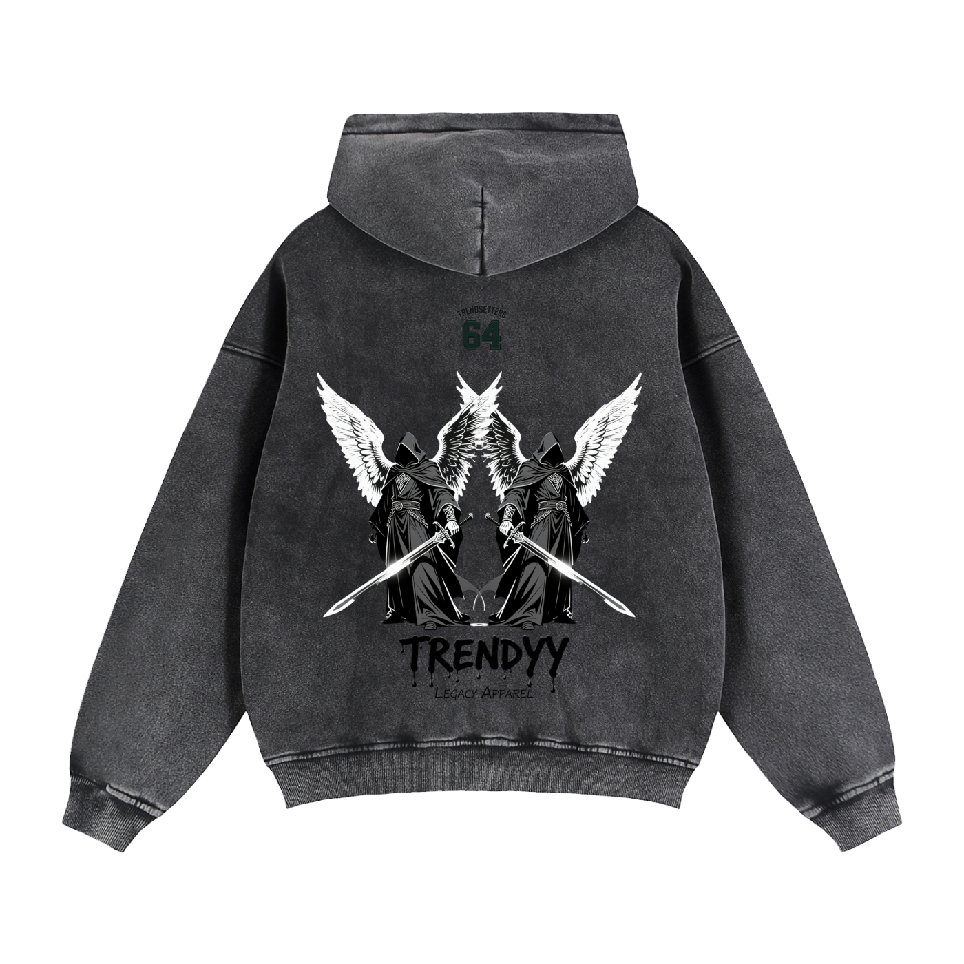 TLA “DeathWings” Zip Boxy Fleece Hoodie
