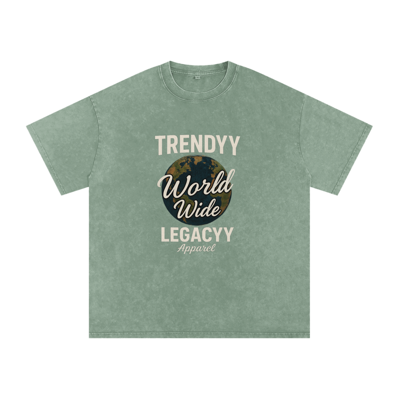 TLA “WorldWide” Snow Washed Oversized Cotton T-Shirt