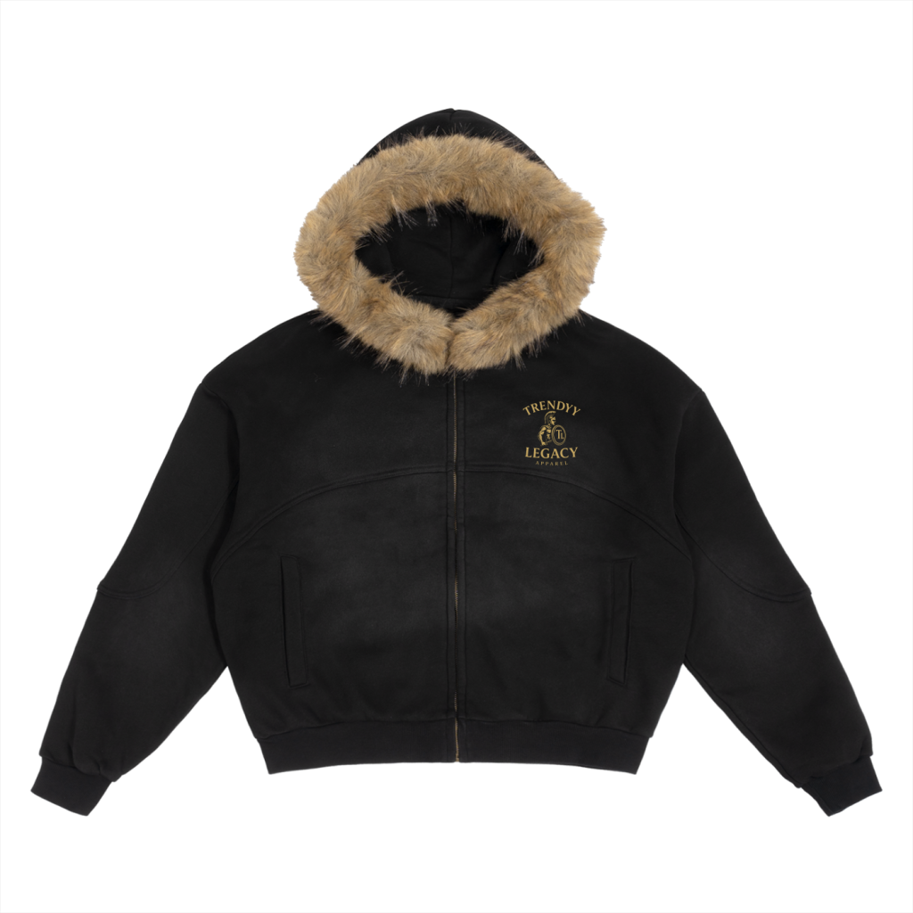 TLA Sun Fade Boxy Fur Jacket