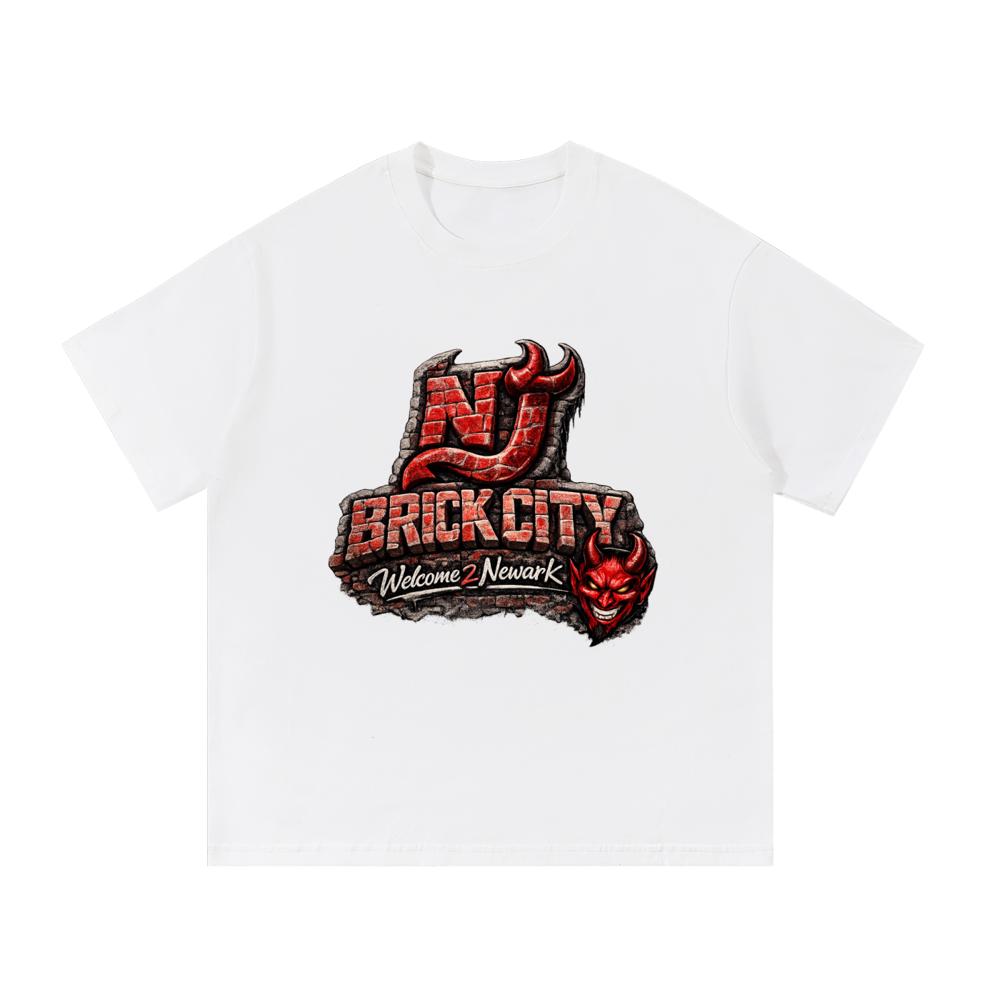 TLA NJ BRICK CITY DEVIL Essential Cotton T-Shirt