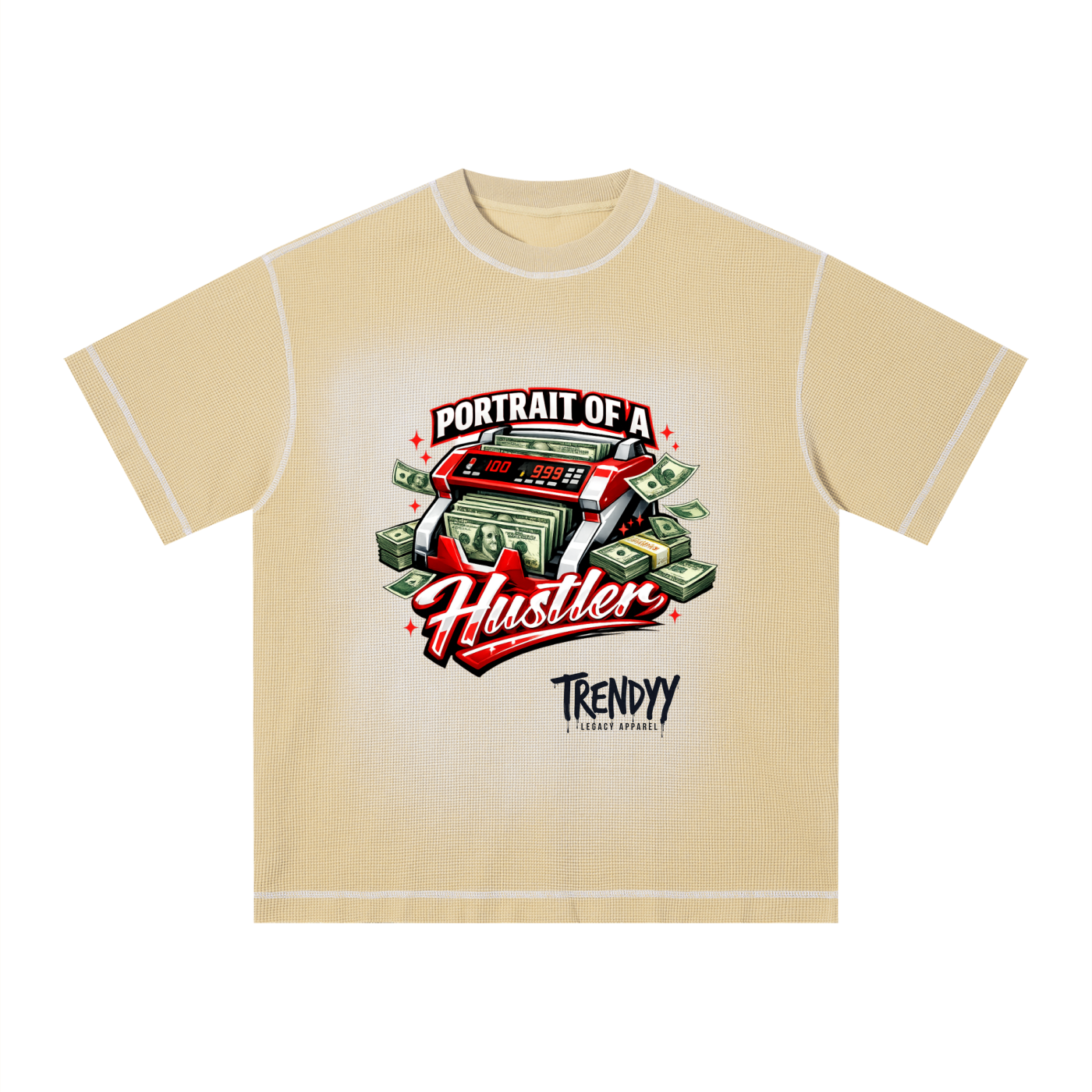 TLA POAH Unisex Sunfade Waffle Boxy T-Shirt