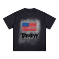 TLA “MATA” Square Patch Monkey Washed T-Shirt