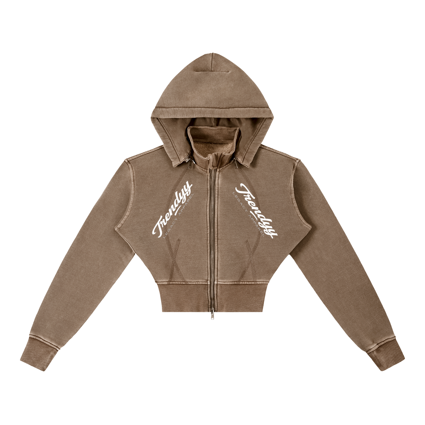 TLA "OK Flower" cropped hoodie