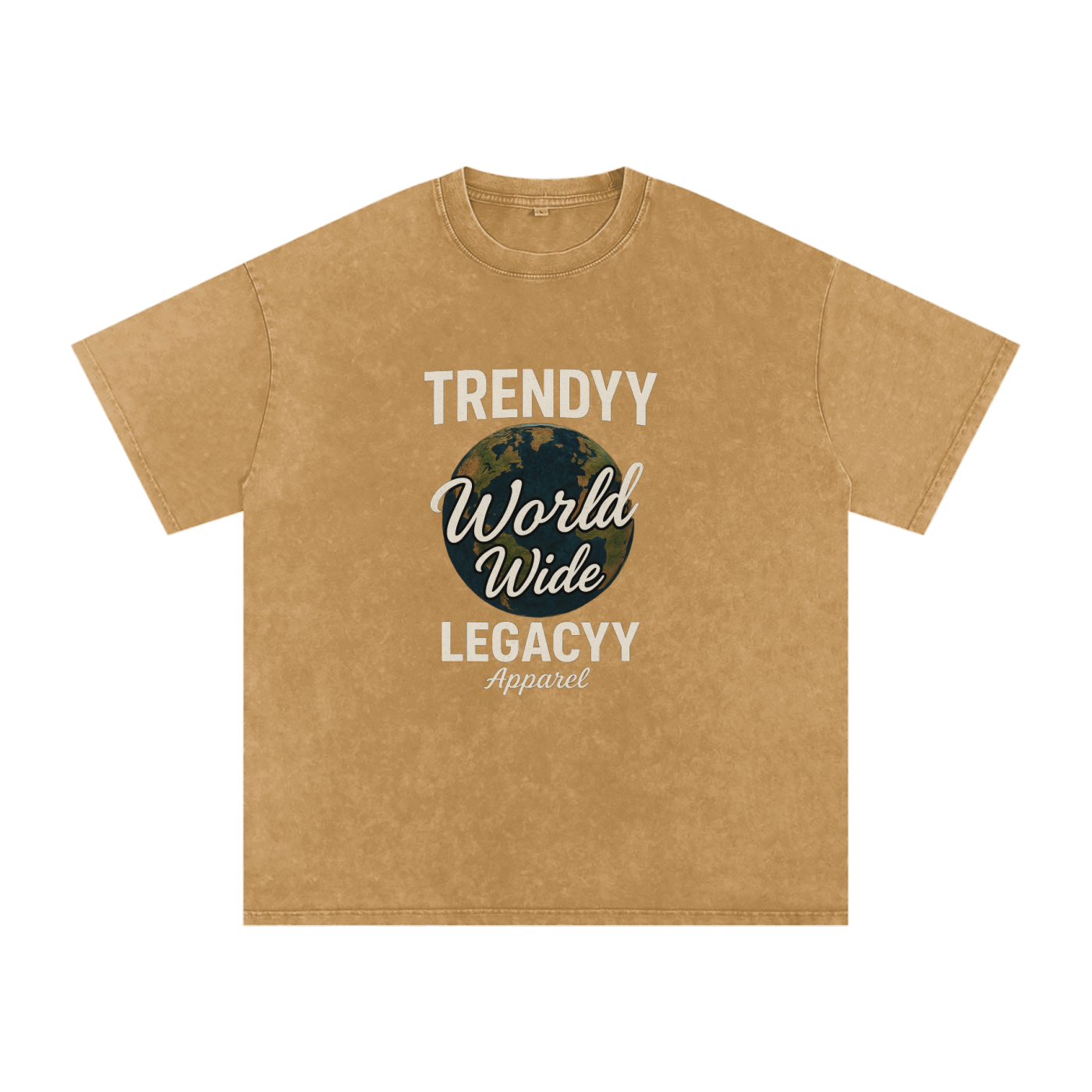 TLA “WorldWide” Snow Washed Oversized Cotton T-Shirt