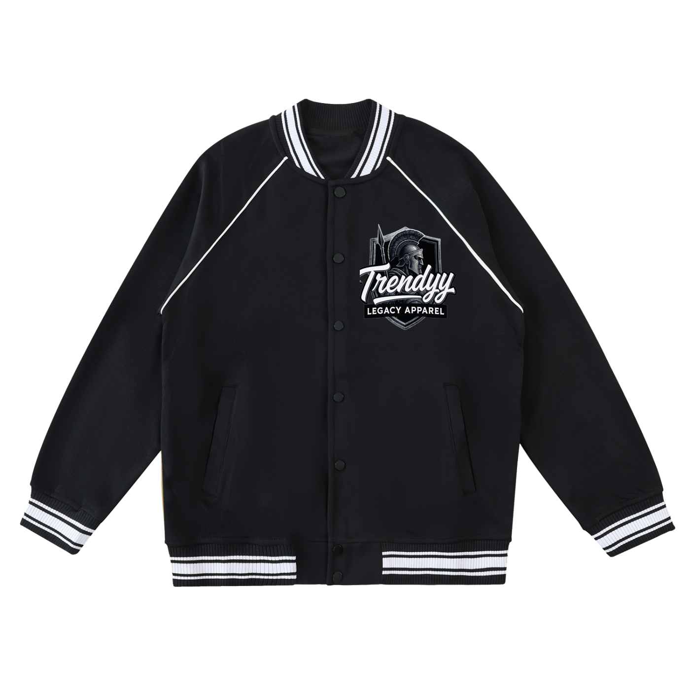 TLA Contrast Trim Raglan Varsity Jacket