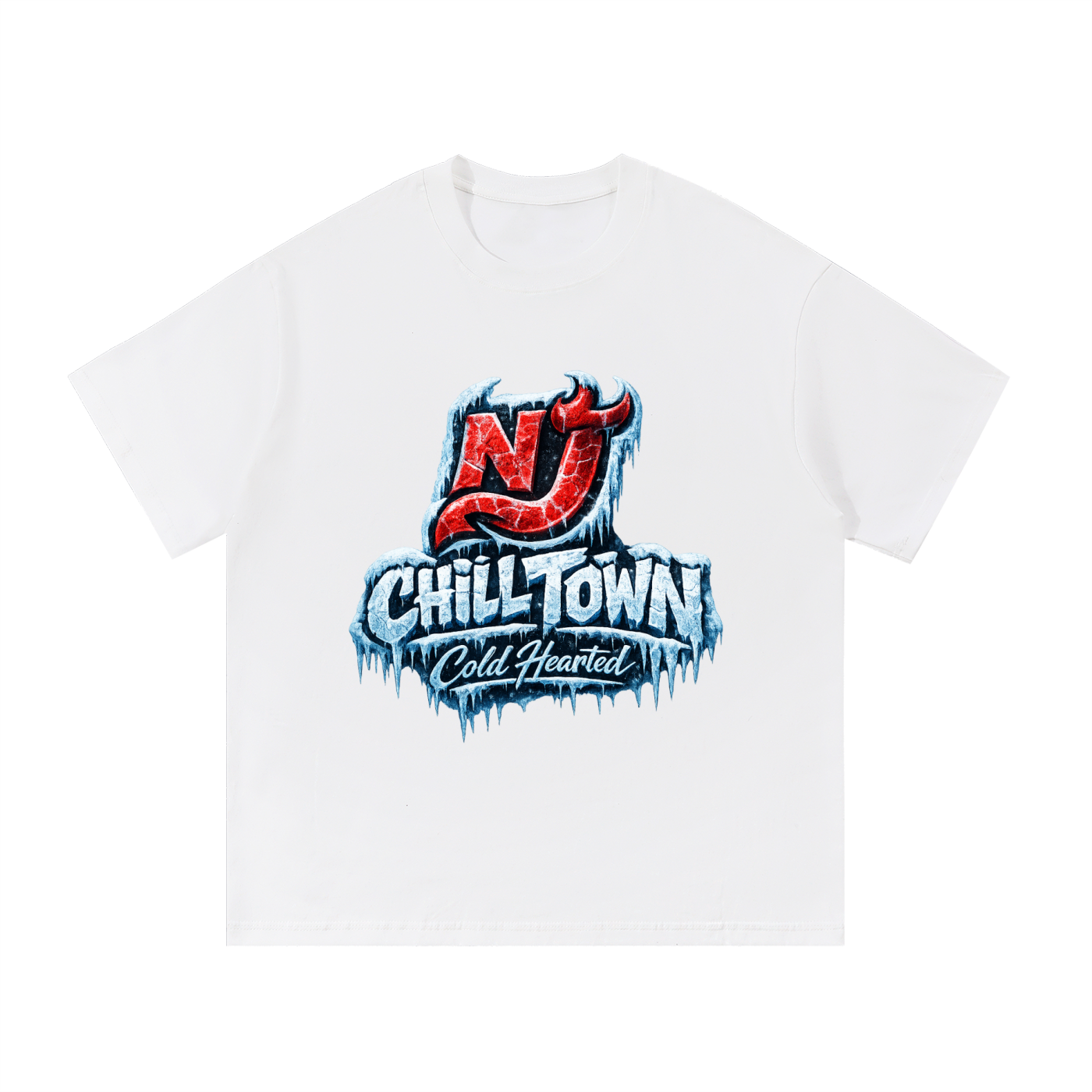 TLA NJ CHILLTOWN COLDHEARTED Essential Cotton T-Shirt