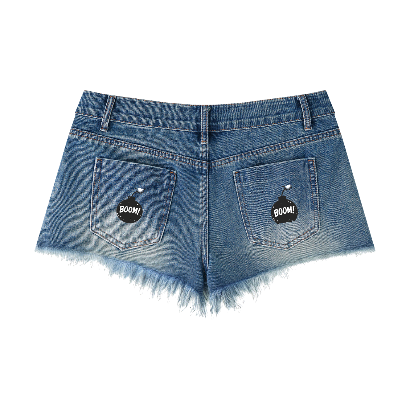TLA Women's Vintage Wash Raw Hem Denim Shorts