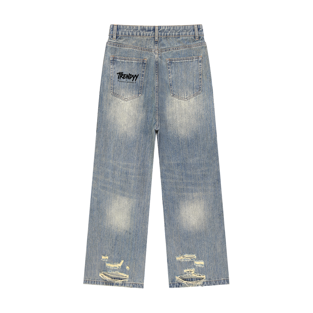 TLA “Glory” Vintage Wash Distressed Denim Jeans