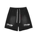 TLA Sun Fade Raw Edge Cotton Shorts