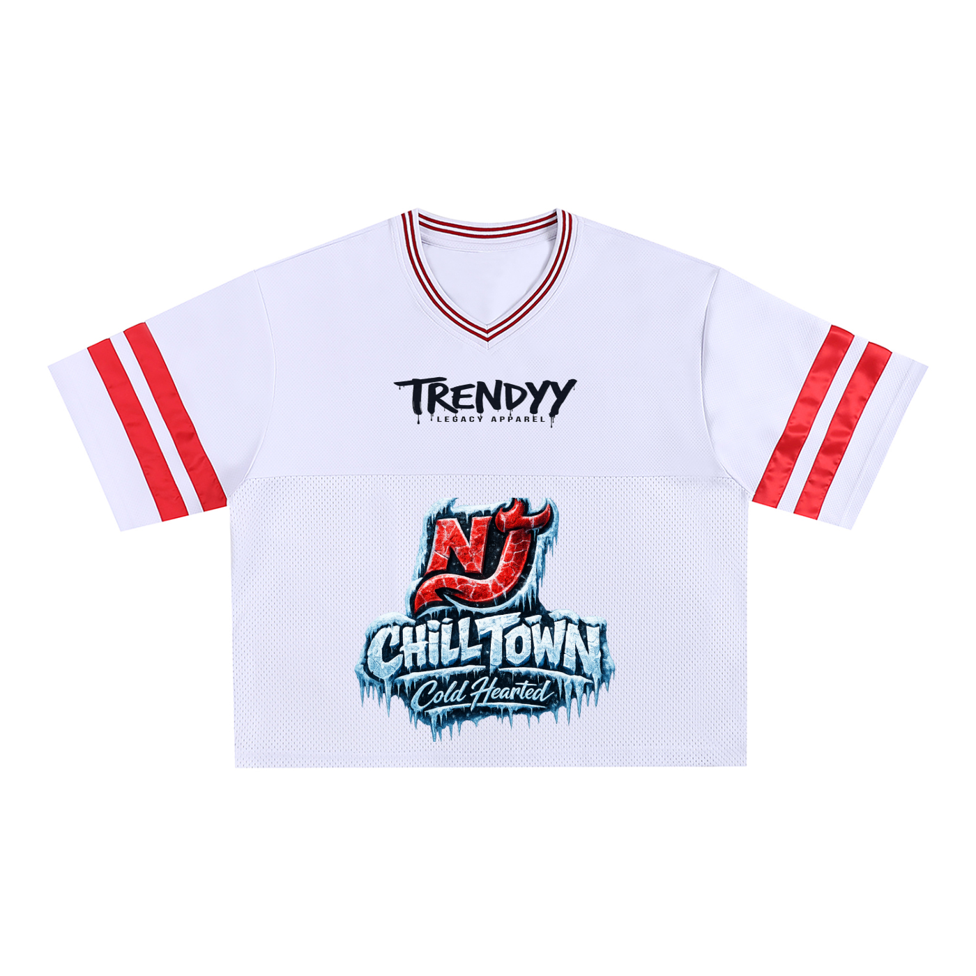 Taped Mesh Boxy T-Shirt