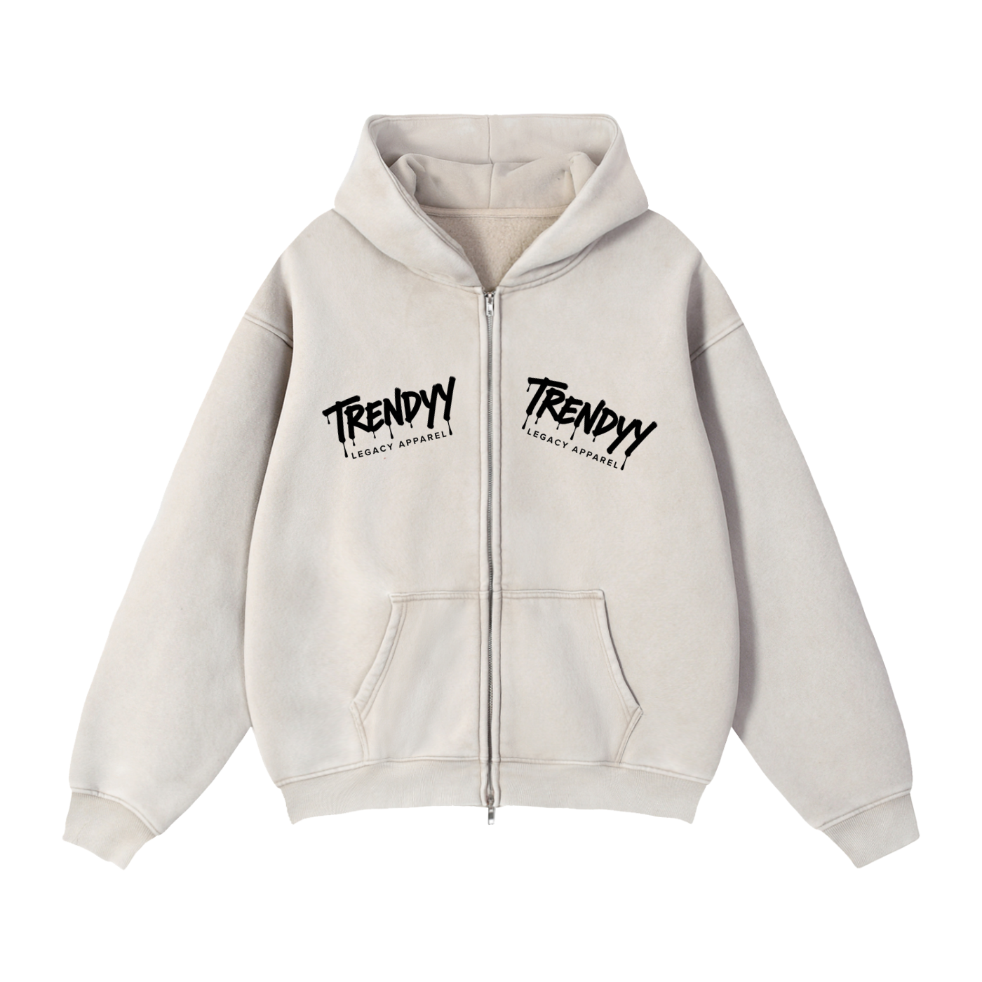 TLA “DeathWings” Zip Boxy Fleece Hoodie