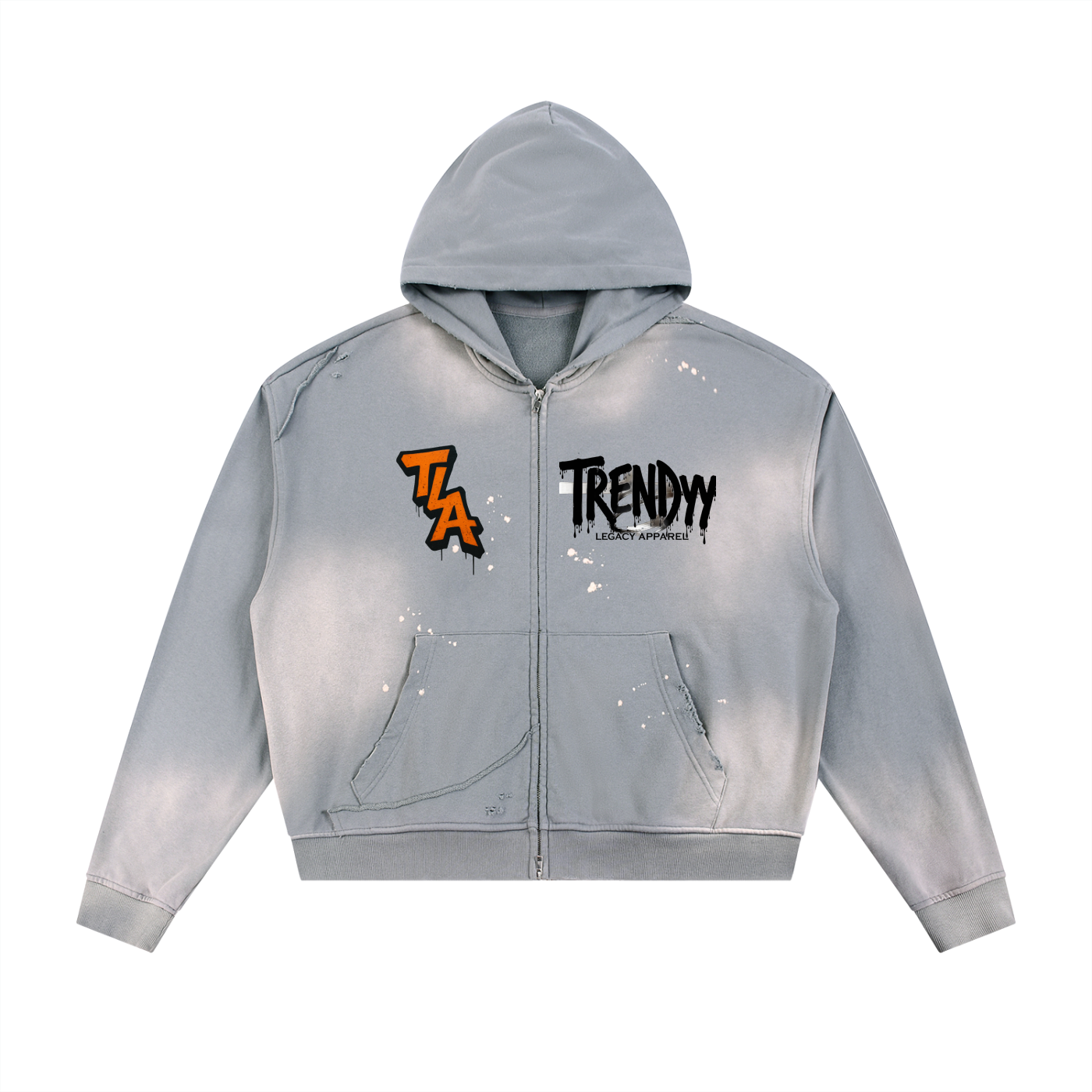 TLA Gritty Sun Fade Fleece Zip Hoodie