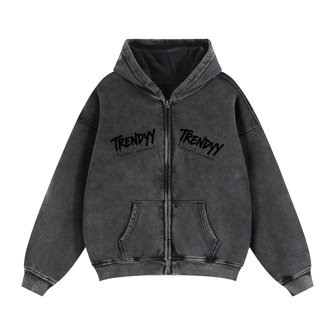 TLA “DeathWings” Zip Boxy Fleece Hoodie