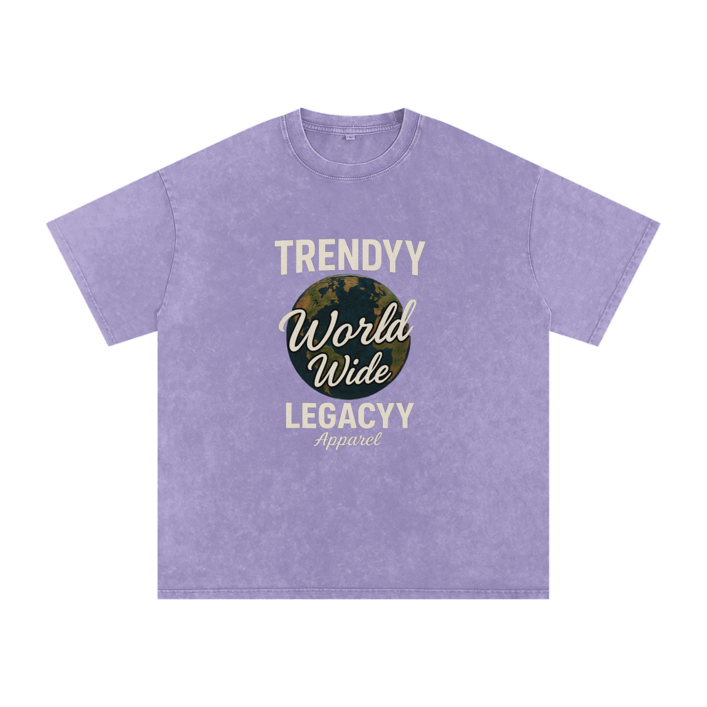 TLA “WorldWide” Snow Washed Oversized Cotton T-Shirt