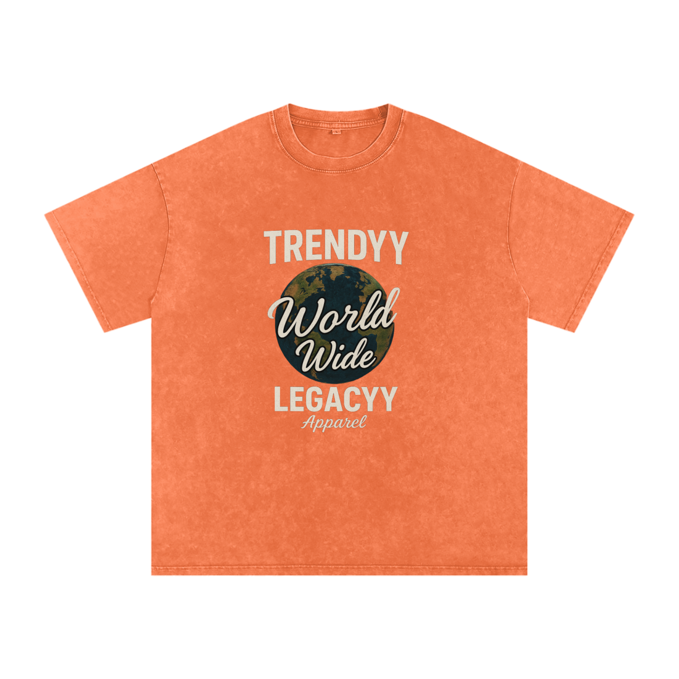 TLA “WorldWide” Snow Washed Oversized Cotton T-Shirt