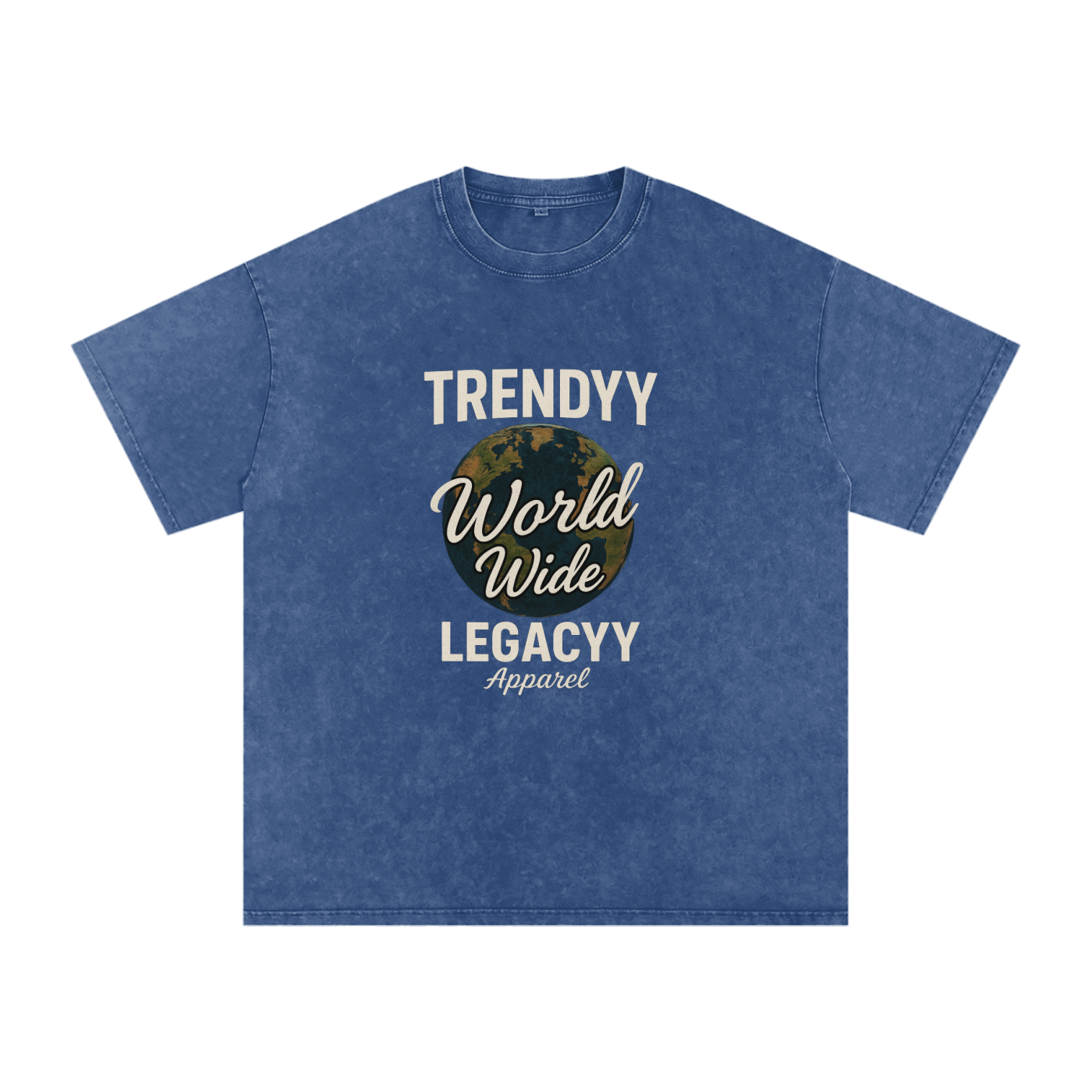 TLA “WorldWide” Snow Washed Oversized Cotton T-Shirt