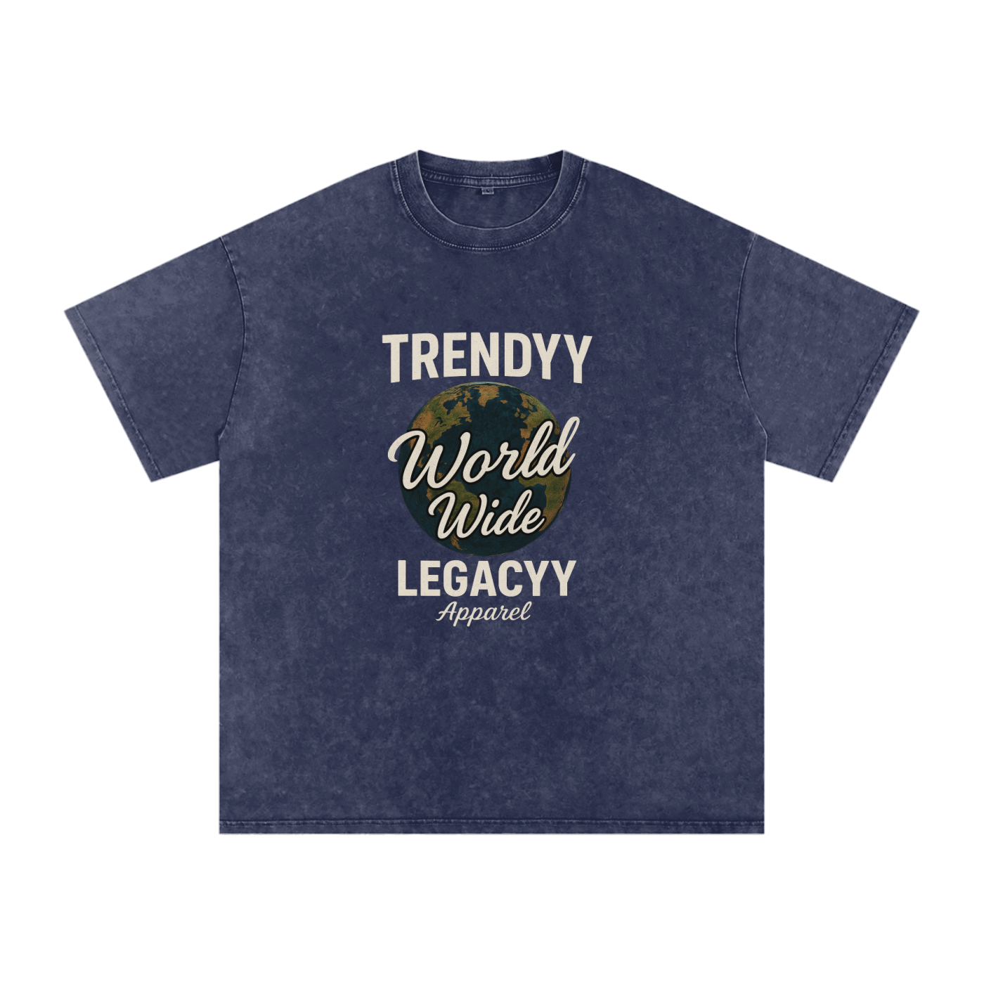 TLA “WorldWide” Snow Washed Oversized Cotton T-Shirt