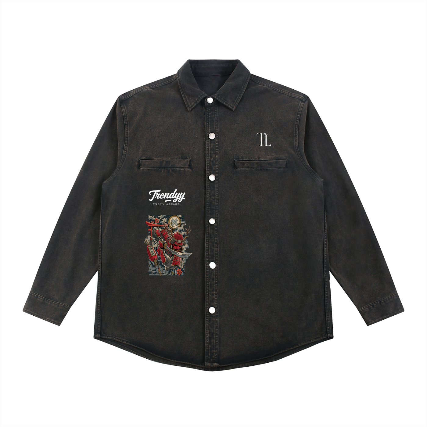 TLA “Shaolin Wings” Denim Vintage Washed Heavyweight Jacket