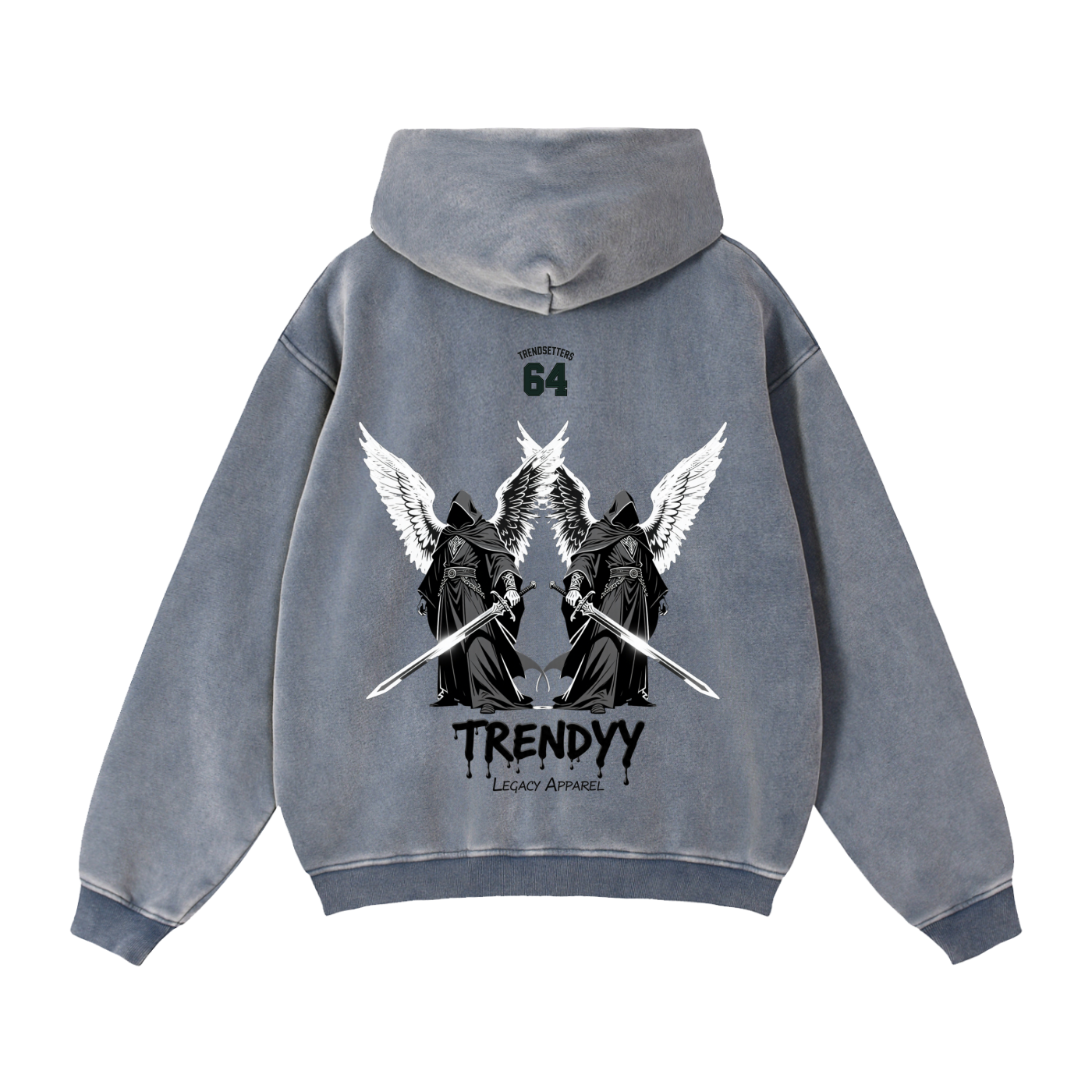 TLA “DeathWings” Zip Boxy Fleece Hoodie