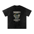 TLA “WorldWide” Snow Washed Oversized Cotton T-Shirt