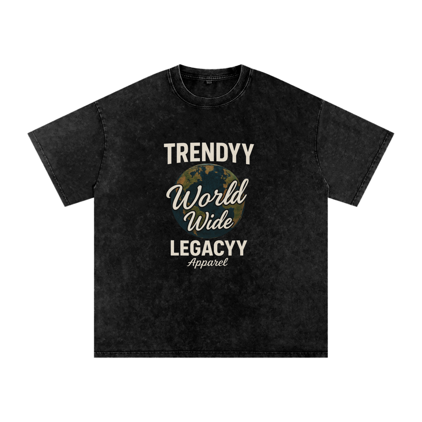 TLA “WorldWide” Snow Washed Oversized Cotton T-Shirt