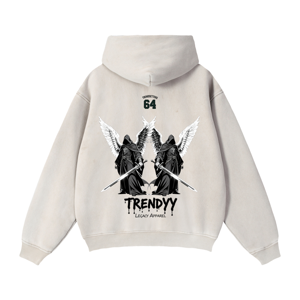 TLA “DeathWings” Zip Boxy Fleece Hoodie