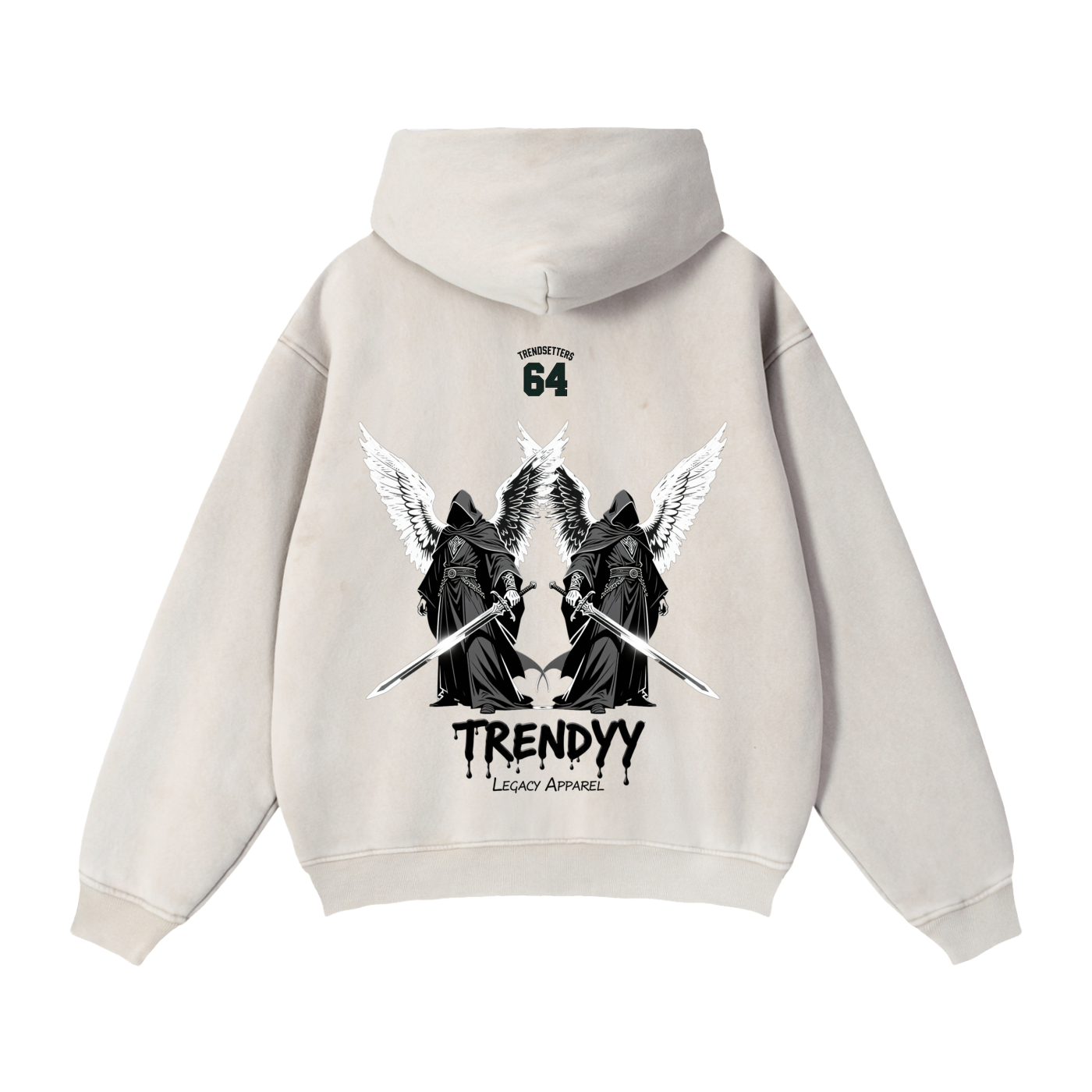TLA “DeathWings” Zip Boxy Fleece Hoodie