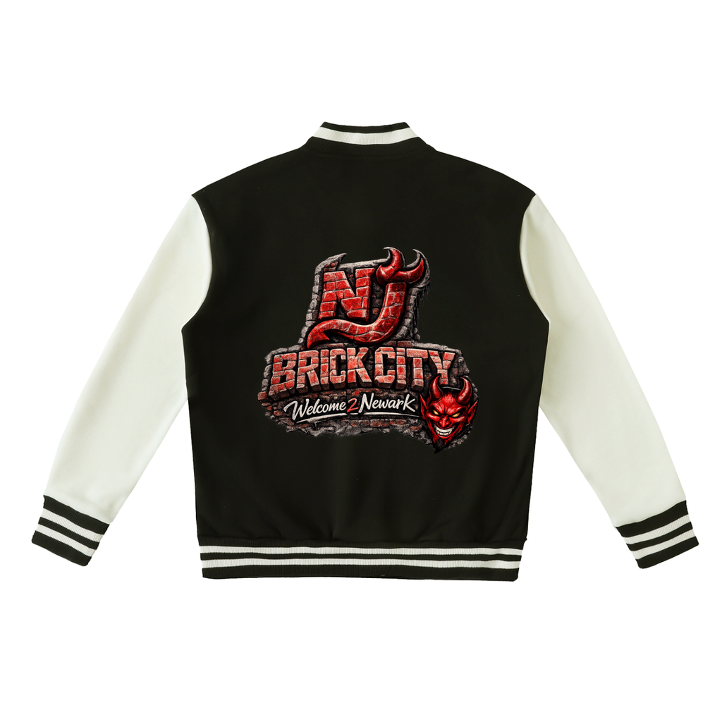 TLA BRICK CITY NEWARK Two-Tone Fleeced Varsity Jacket