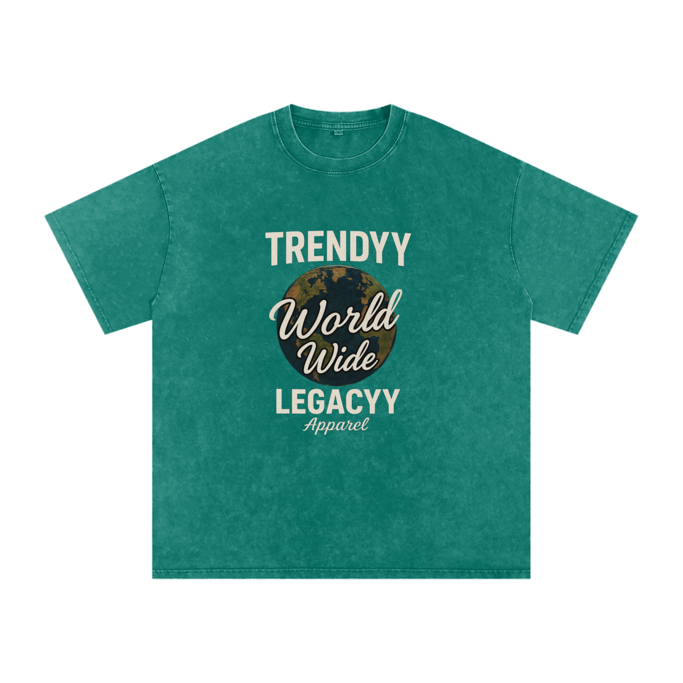 TLA “WorldWide” Snow Washed Oversized Cotton T-Shirt