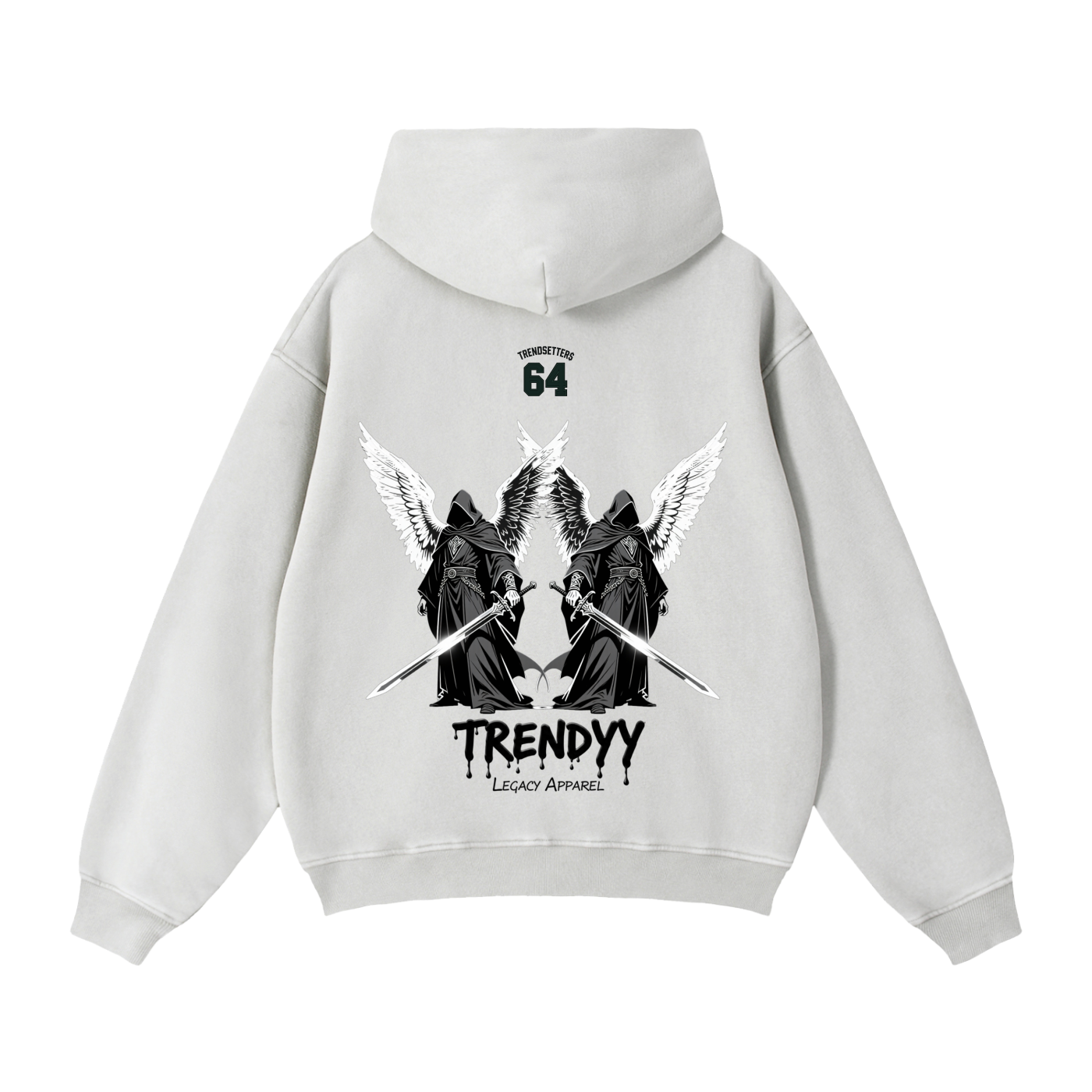 TLA “DeathWings” Zip Boxy Fleece Hoodie