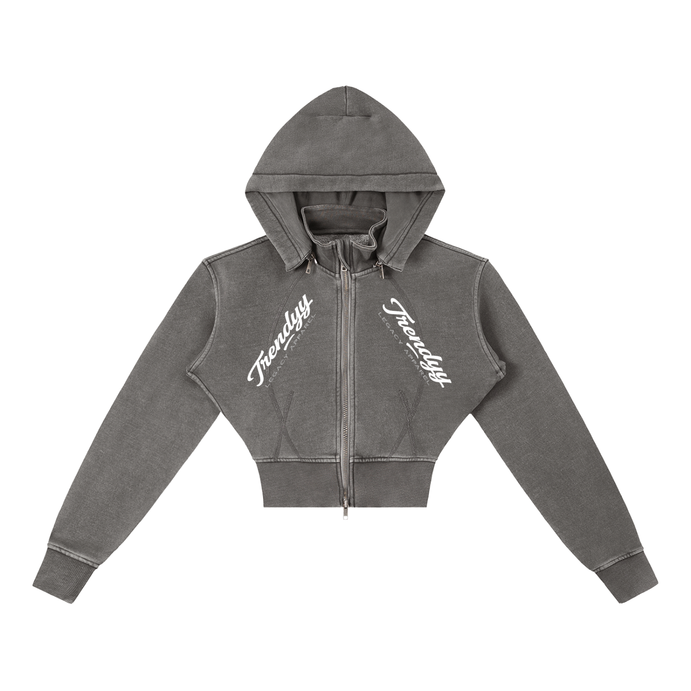 TLA "OK Flower" cropped hoodie