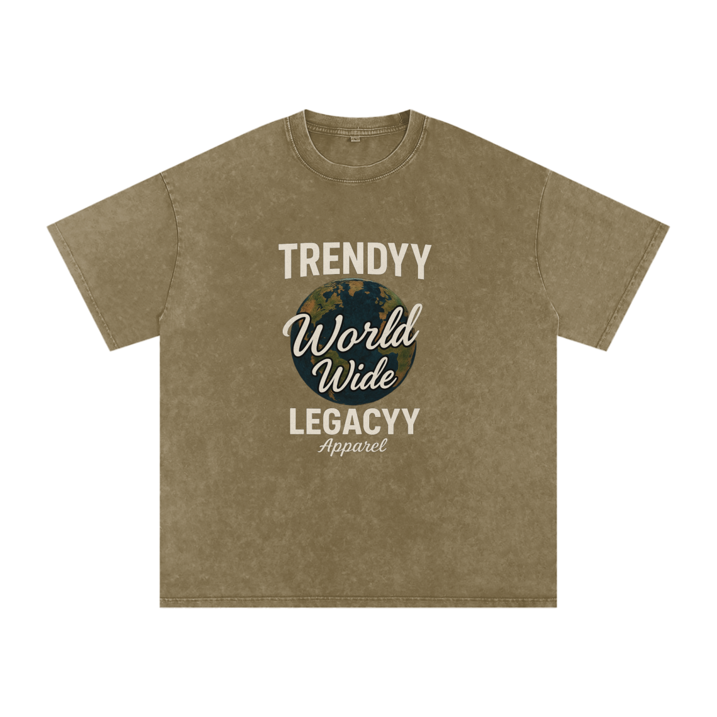 TLA “WorldWide” Snow Washed Oversized Cotton T-Shirt