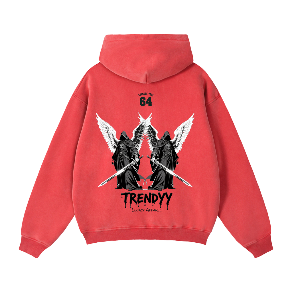 TLA “DeathWings” Zip Boxy Fleece Hoodie